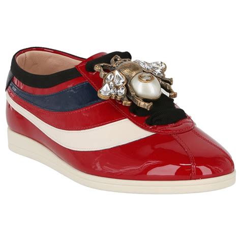 gucci patent leather shoes|gucci sneakers lace up.